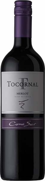 Чилийское вино Tocornal Merlot Central Valley DO Cono Sur, 0.75 л