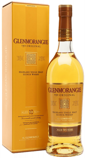 Виски Glenmorangie The Original 10 years single malt scotch whisky (gift box), 0.7 л