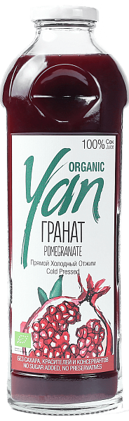Сок Pomegranate Organic Yan, 0.93 л