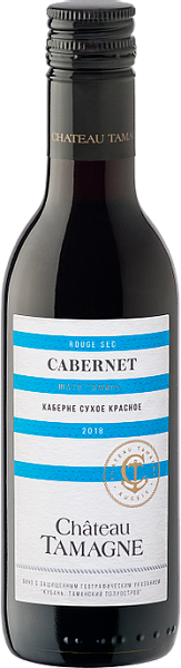 Вино Chateau Tamagne Cabernet Kuban'. Tamanskiy poluostrov Kuban-Vino, 0.187 л
