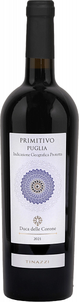 Красное полусухое вино Duca delle Corone Primitivo Puglia IGT Tinazzi, 0.75 л