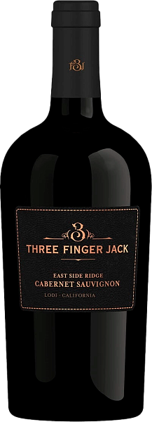 Вино Three Finger Jack East Side Ridge Cabernet Sauvignon Lodi AVA, 0.75 л