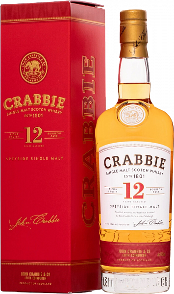 Crabbie Speyside Single Malt Whisky 12 Years Old (gift box), 0.7 л