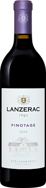 Красное сухое вино Pinotage Jonkershoek Valley WO Lanzerac, 0.75 л
