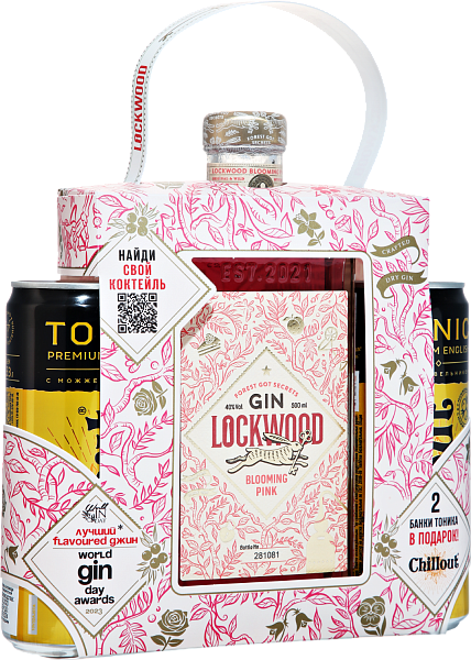 Джин Gin Lockwood Blooming Pink (gift set with two tonics), 0.5 л в Саратове