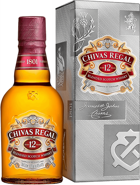 Виски Chivas Regal Blended Scotch Whisky 12 y.o. (gift box), 0.375 л