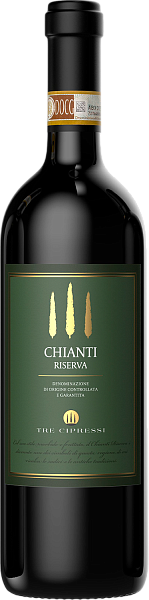 Вино Tre Cipressi Chianti DOCG Riserva Piccini, 0.75 л