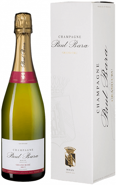 Французское шампанское Paul Bara Grand Rose Brut Grand Cru Champagne AOC (gift box), 0.75 л