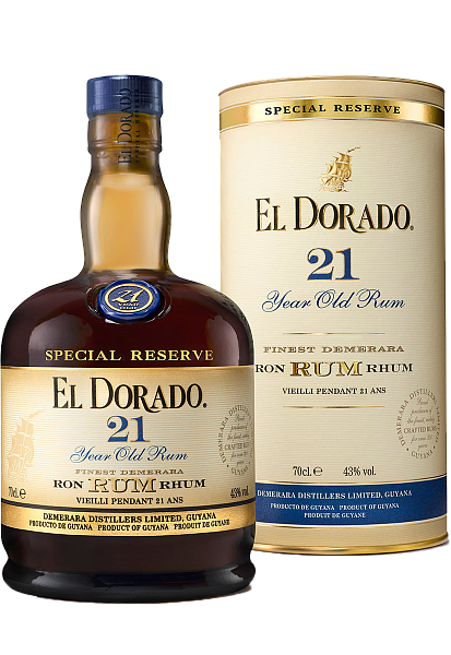 Ром El Dorado Special Reserve 21 Years Old (gift box), 0.7 л