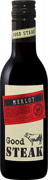 Вино Good Steak Merlot, 0.187 л