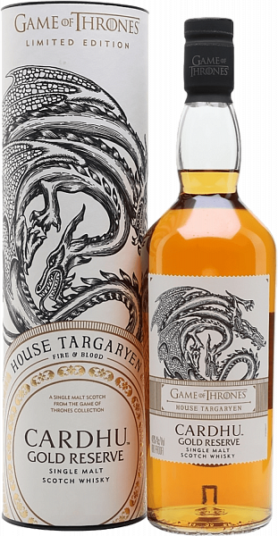 Game of Thrones House Targaryen Cardhu Gold Reserve Single Malt Scotch Whisky (gift box), 0.7 л