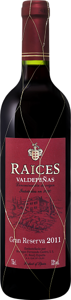 Вино Raices Gran Reserva Valdepenas DO Bodegas Fernando Castro, 0.75 л в Сочи