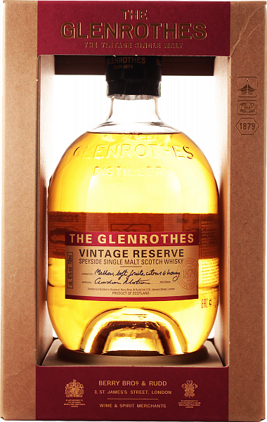 Виски The Glenrothes Vintage Reserve Speyside Single Malt Scotch Whisky (gift box), 0.7 л