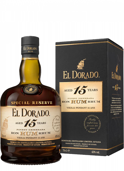 Ром El Dorado Special Reserve 15 Years Old (gift box), 0.7 л