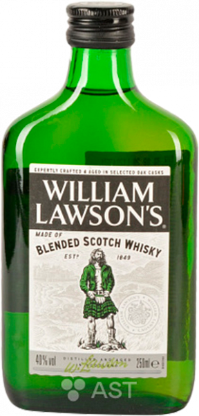 Виски William Lawson's Blended Scotch Whisky, 0.25 л
