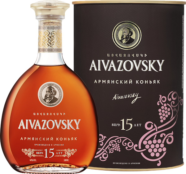 Aivazovsky Old 15 Y.O. (gift box), 0.5 л