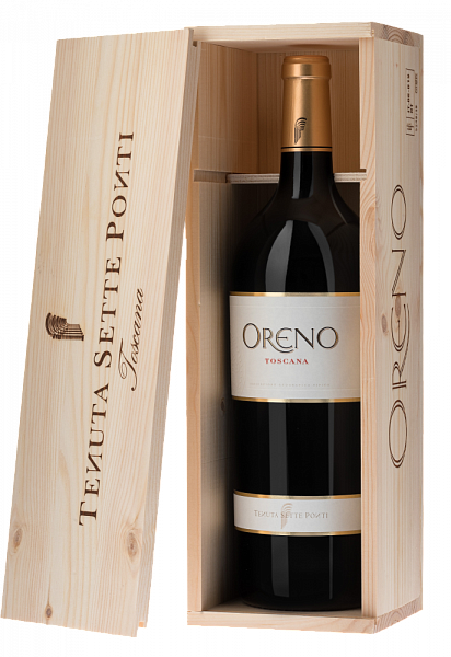Вино Oreno Toscana IGT Sette Ponti (gift box), 1.5 л