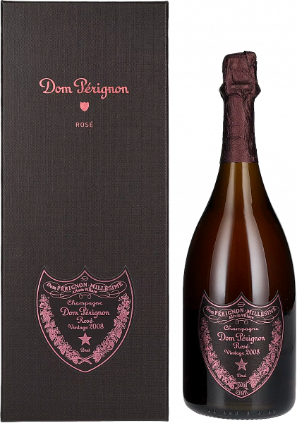 Розовое шампанское Dom Perignon Extra Brut Vintage Rose (gift box), 0.75 л