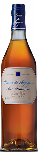 Арманьяк Baron de Sigognac 10 ans d'age Armagnac AOC , 0.7 л