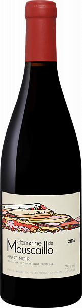 Pinot Noir Haute Vallée de l’Aude IGP Domaine de Mouscaillo , 0.75 л