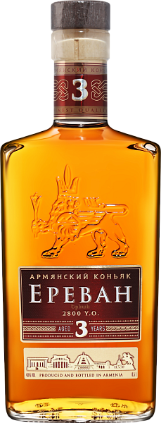 Коньяк Yerevan 2800 Armenian Brandy 3 Y.O., 0.5 л