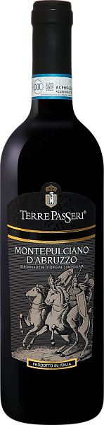 Вино Terre Passeri Montepulciano d’Abruzzo DOC Cantine Pirovano, 0.75 л
