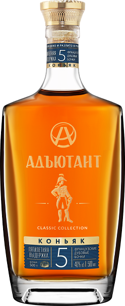 Коньяк Adyutant 5 y.o., 0.5 л в Ростове-на-Дону