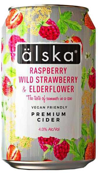 Сидр Alska Raspberry, Wild Strawberry & Elderflower, 0.33 л