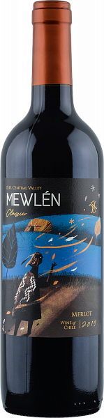 Вино Mewlen Classic Merlot Central Valley DO, 0.75 л