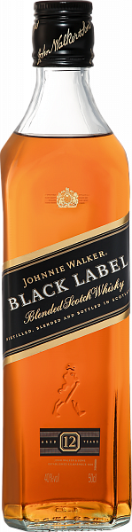 Johnnie Walker Black Label Blended Scotch Whisky, 0.5 л