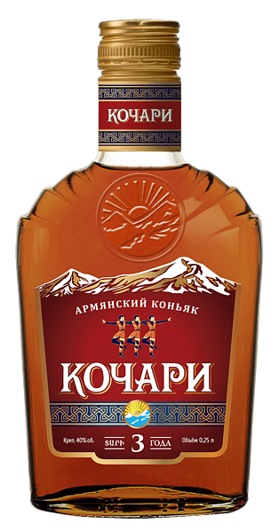 Коньяк Kochari Armenian Brandy 3 Y.O., 0.25 л