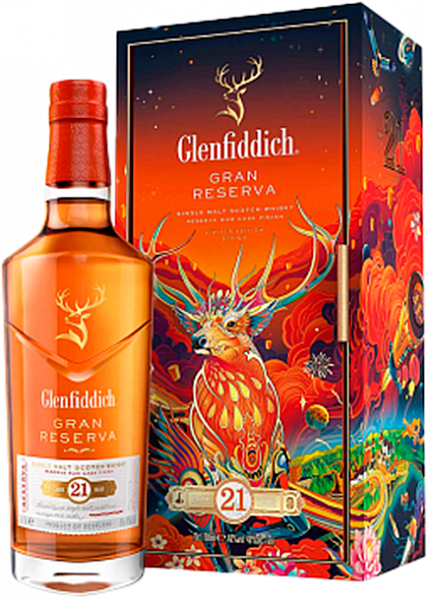 Виски Glenfiddich Single Malt Scotch Whisky 21 y.o. Limited Edition (gift box), 0.7 л