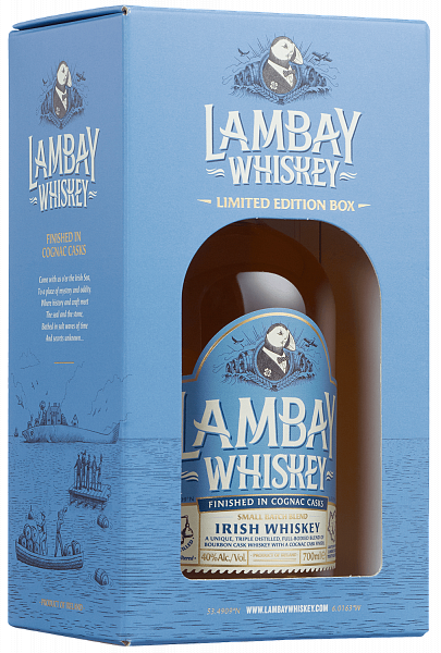 Lambay Small Batch Blend Irish Whiskey 4 y.o. (gift box), 0.7л