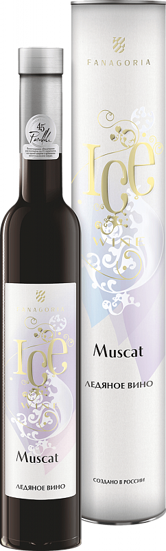 Ледяное Вино Мускат Фанагория в подарочной упаковке 0.375 л