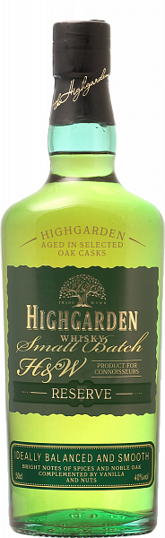 Higarden Reserve 7 y.o. Whisky, 0.5 л