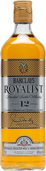 Barclays Royalist 12 y.o. Blended Scotch Whisky, 0.7 л