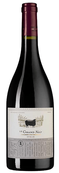 Вино Le Grand Noir Syrah Pays d'Oc IGP Les Celliers Jean d'Alibert, 0.75 л