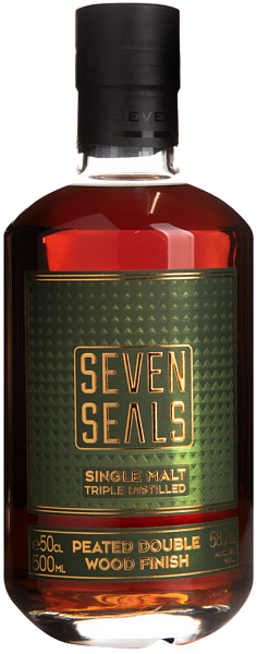 Виски Seven Seals Double Wood Finish Cask Proof Single Malt Whisky, 0.5 л