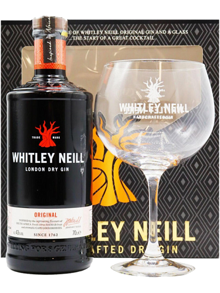Джин Whitley Neill Original London Dry Cin (gift box with glass), 0.7 л