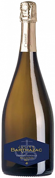 Игристое вино Julien Barthazac Cremant de Bordeaux AOC Blanc de Noirs Brut Bordeaux Families, 0.75 л