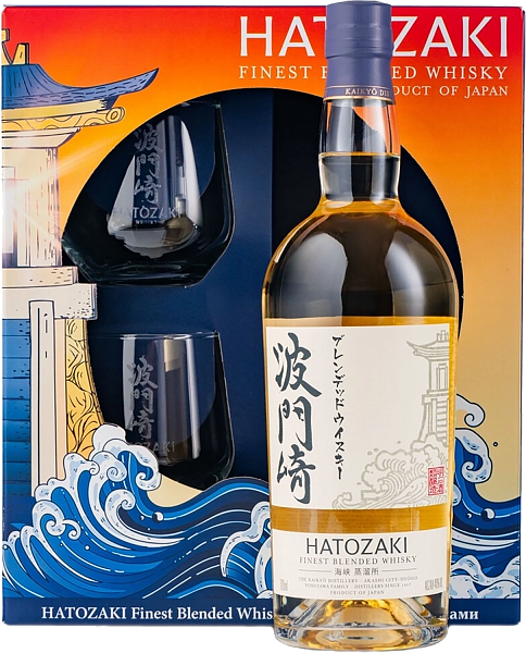 Виски Hatozaki Blended Whisky (gift box with 2 glasses), 0.7 л