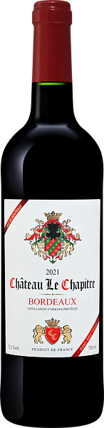 Вино Chateau Le Chapitre Bordeaux AOC, 0.75 л в Новосибирске