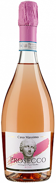 Розовое игристое вино Casa Massimo Prosecco DOC Rose, 0.75 л
