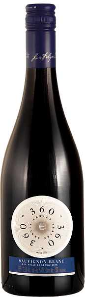 Вино 360° Sauvignon Blanc Leyda Valley DO Luis Felipe Edwards, 0.75 л