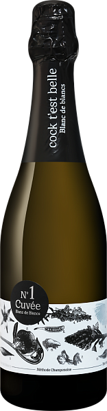 Игристое вино Cock t’est belle. Chardonnay. Cuvee №1 Blanc de blanc, 0.75 л в Санкт-Петербурге