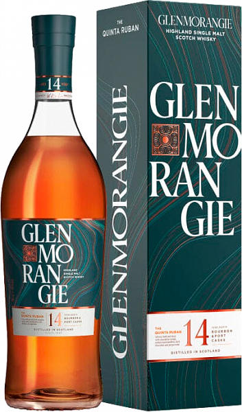 Glenmorangie The Quinta Ruban Single Malt Scotch Whisky 14 y.o. (gift box), 0.7 л