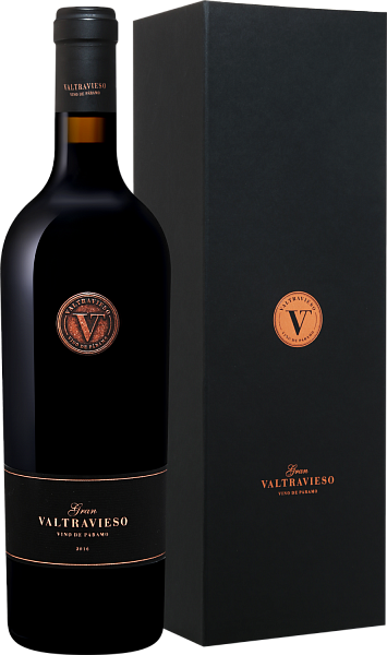 Вино Gran Valtravieso Vino de Paramo Ribera del Duero DO Bodegas y Vinedos Valtravieso (gift box), 0.75 л