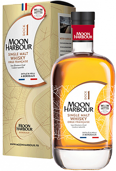 Виски Moon Harbour Dock 1 Single Malt Whisky Chateau La Louviere (gift box), 0.7 л