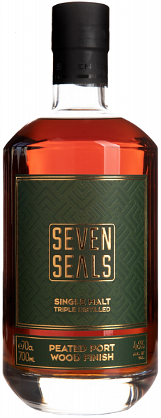 Виски Seven Seals Peated Port Wood Finish Single Malt Whisky, 0.7 л