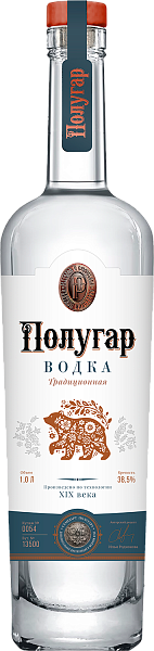 Водка Vodka Polugar, 1 л
